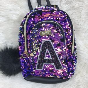 justice mini sequin backpack